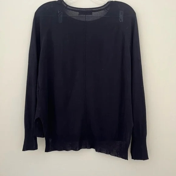 Zara lightweight sweater in navy size small - Picture 2 of 4